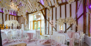 Dressed wedding barn